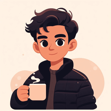 Cartoon profile picture of Meerav holding a cup